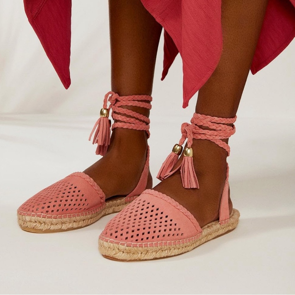 Paula Torres Iza Beige Espadrille Size 7